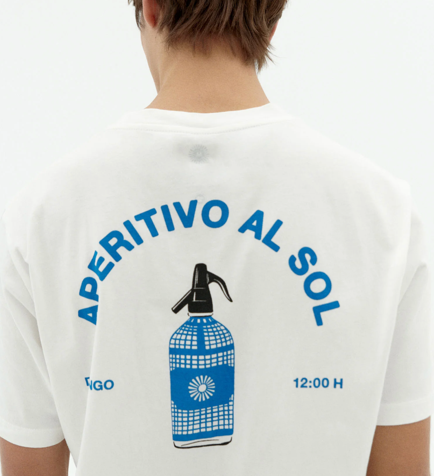 APERITIVO ZACH WHITE T-SHIRT - FRONT OF.