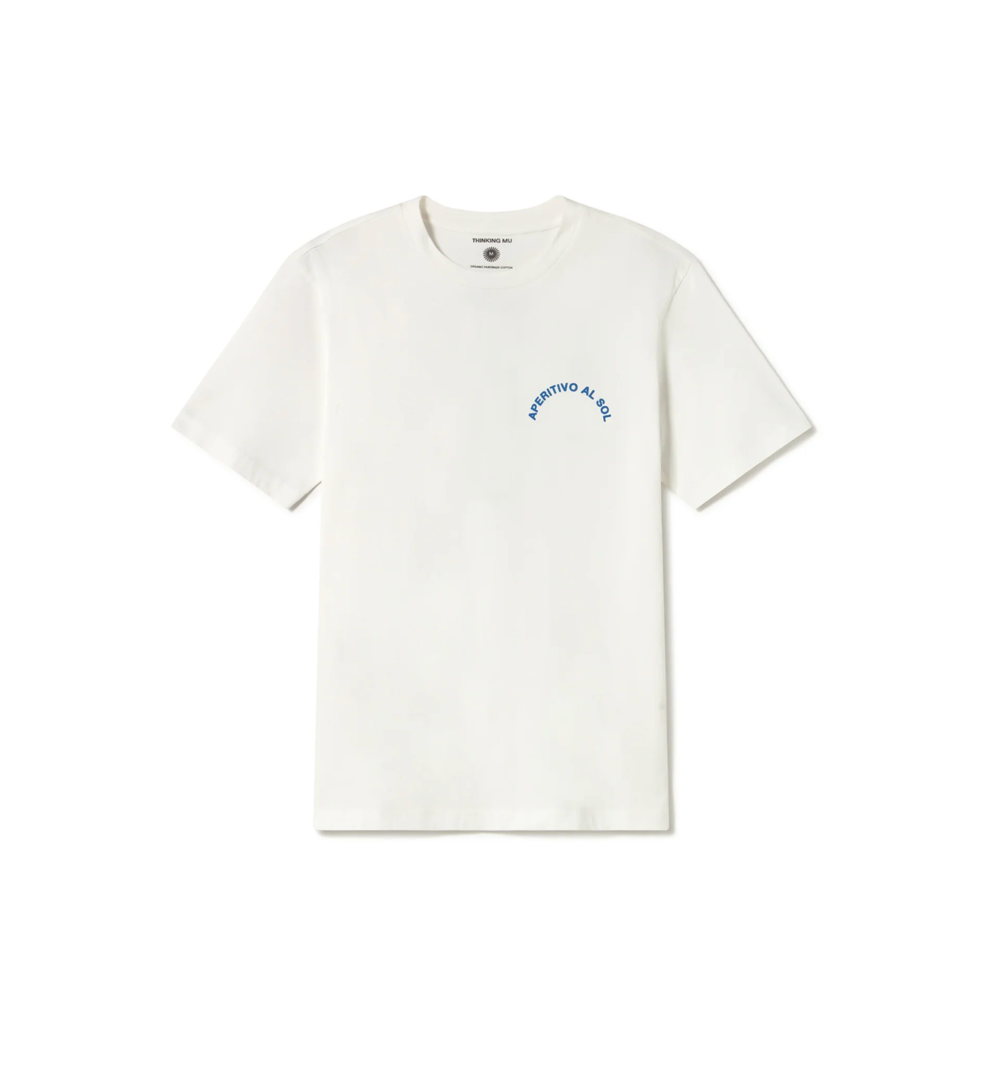 APERITIVO ZACH WHITE T-SHIRT - FRONT OF.