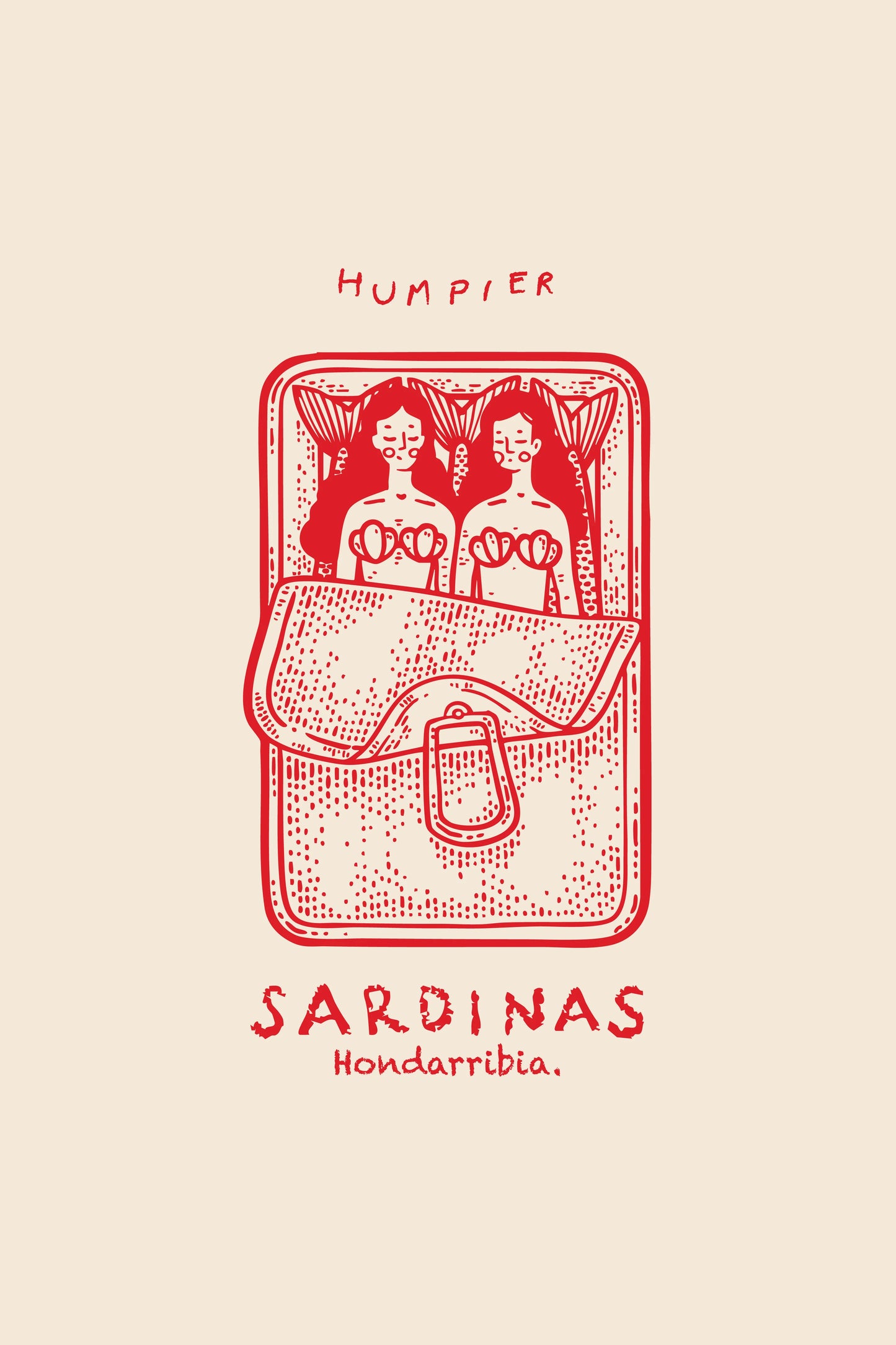 SARDINAS T-SHIRT CREAM - FRONT OF