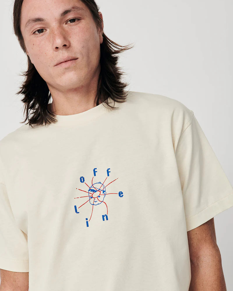 WANF TRAVEL BOY T-SHIRT OFF WHITE - FRONT OF