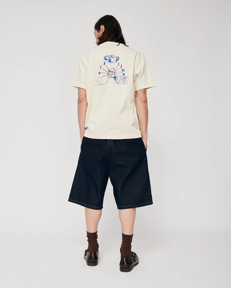 WANF TRAVEL BOY T-SHIRT OFF WHITE - FRONT OF