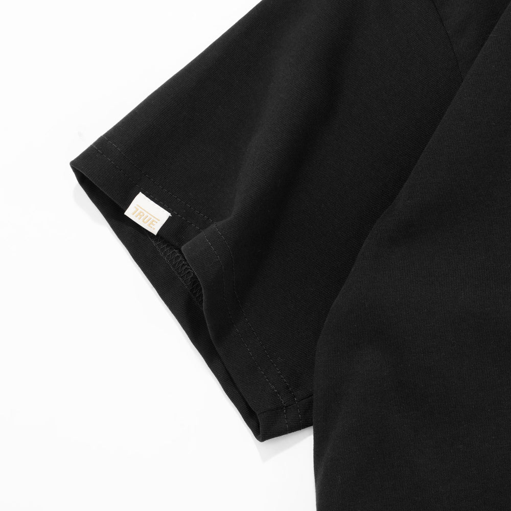 T-SHIRT THE JOURNEY OVERSIZED BLACK - FRONT OF
