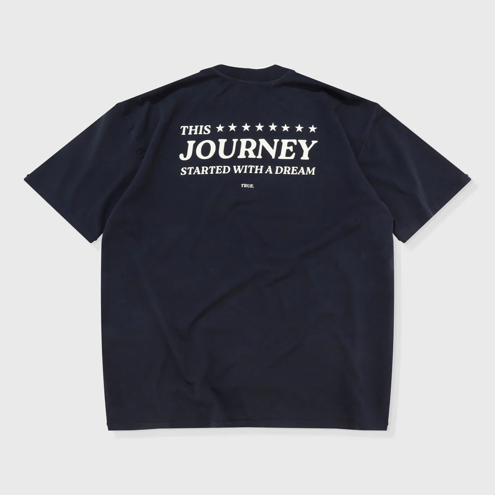 T-SHIRT THE JOURNEY OVERSIZED DARK BLUE
