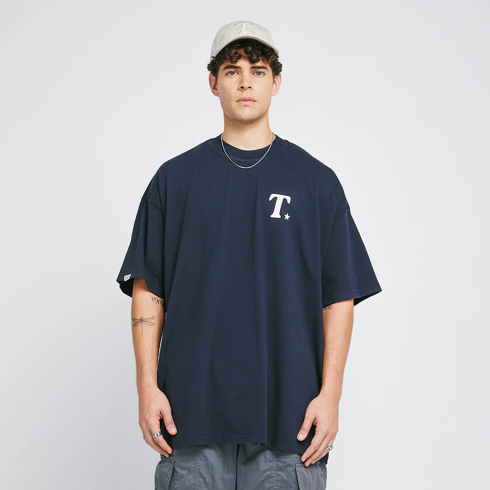 T-SHIRT THE JOURNEY OVERSIZED DARK BLUE