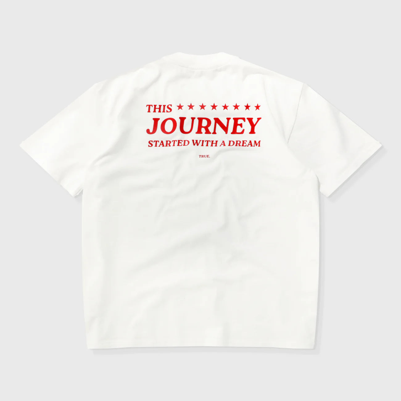 T-SHIRT THE JOURNEY OVERSIZED CREAM - FRONT OF