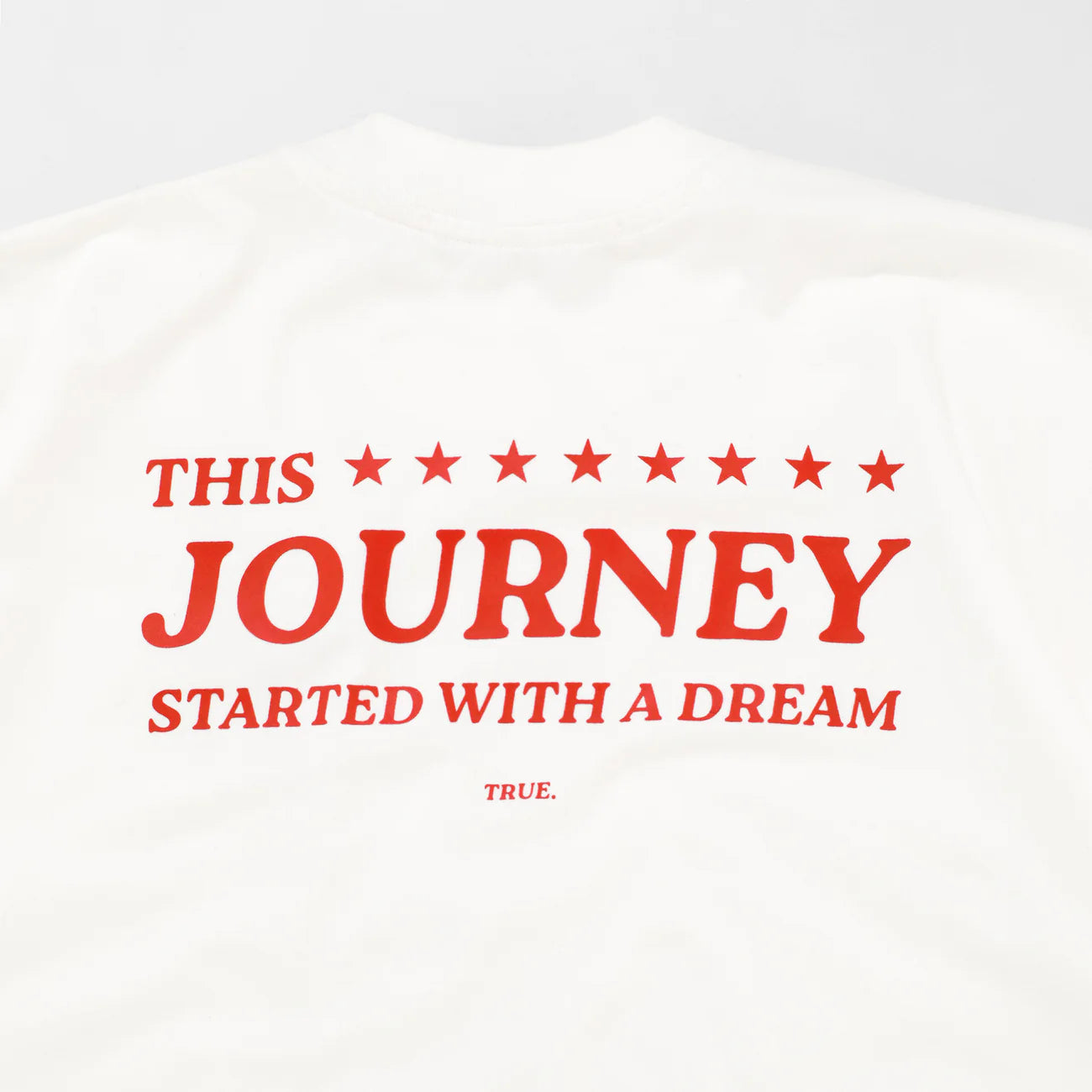 T-SHIRT THE JOURNEY OVERSIZED CREAM - FRONT OF