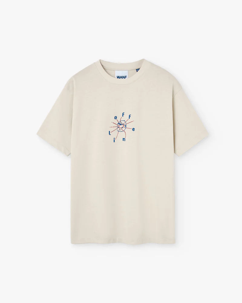 WANF TRAVEL BOY T-SHIRT OFF WHITE - FRONT OF