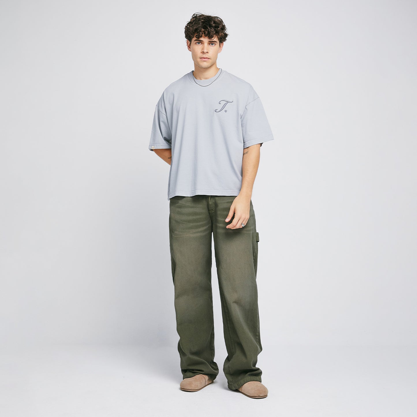 T-SHIRT TRUE WAY BOXY GREY