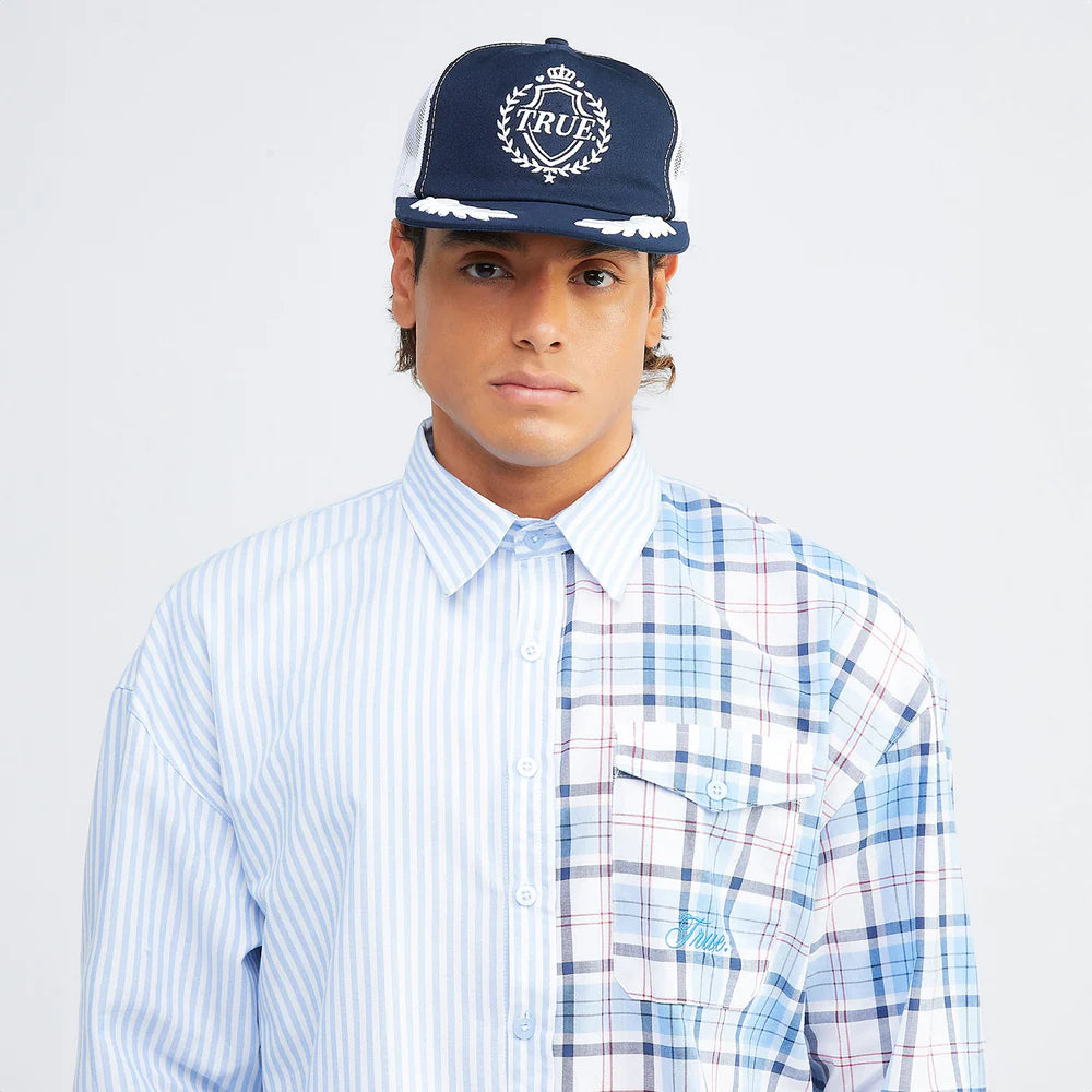 GORRA TRUE LOUNGE GOLFER NAVY BLUE - FRONT OF.