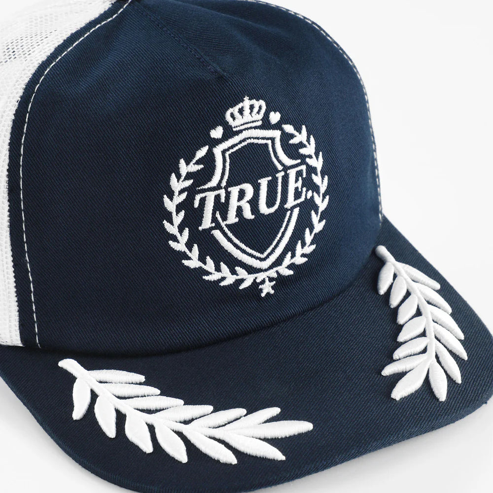 GORRA TRUE LOUNGE GOLFER NAVY BLUE - FRONT OF.