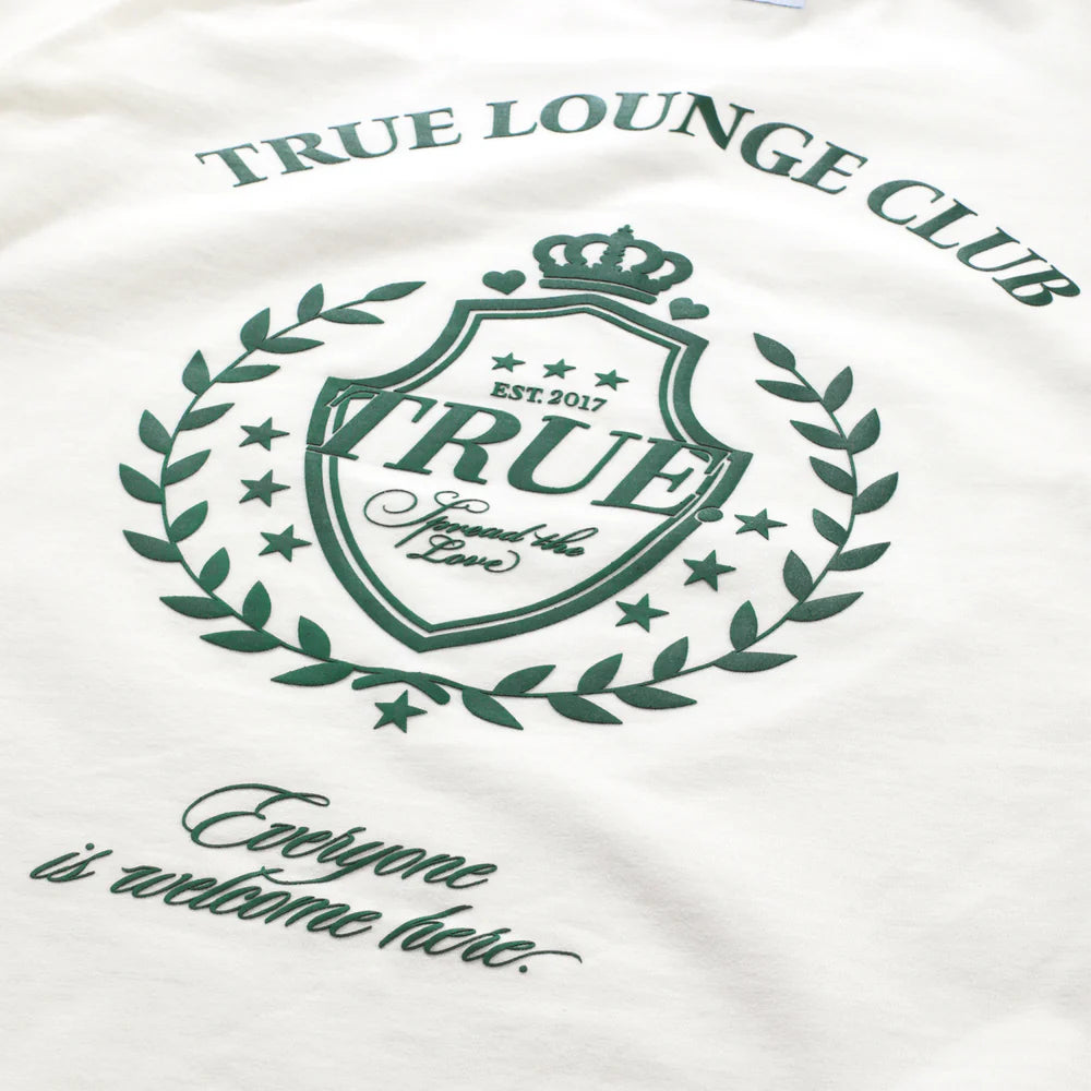 TRUE LOUNGE T-SHIRT CREAM - FRONT OF.