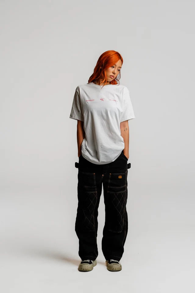 T-SHIRT MENTALLY GONE WHITE