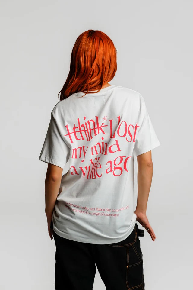 T-SHIRT MENTALLY GONE WHITE