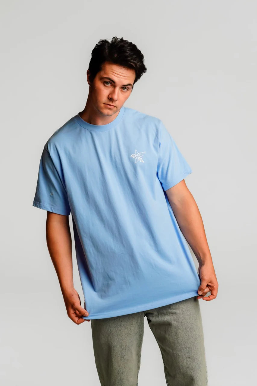 T-SHIRT LET ME MUTE YOUR COMPLAINTS BABY BLUE