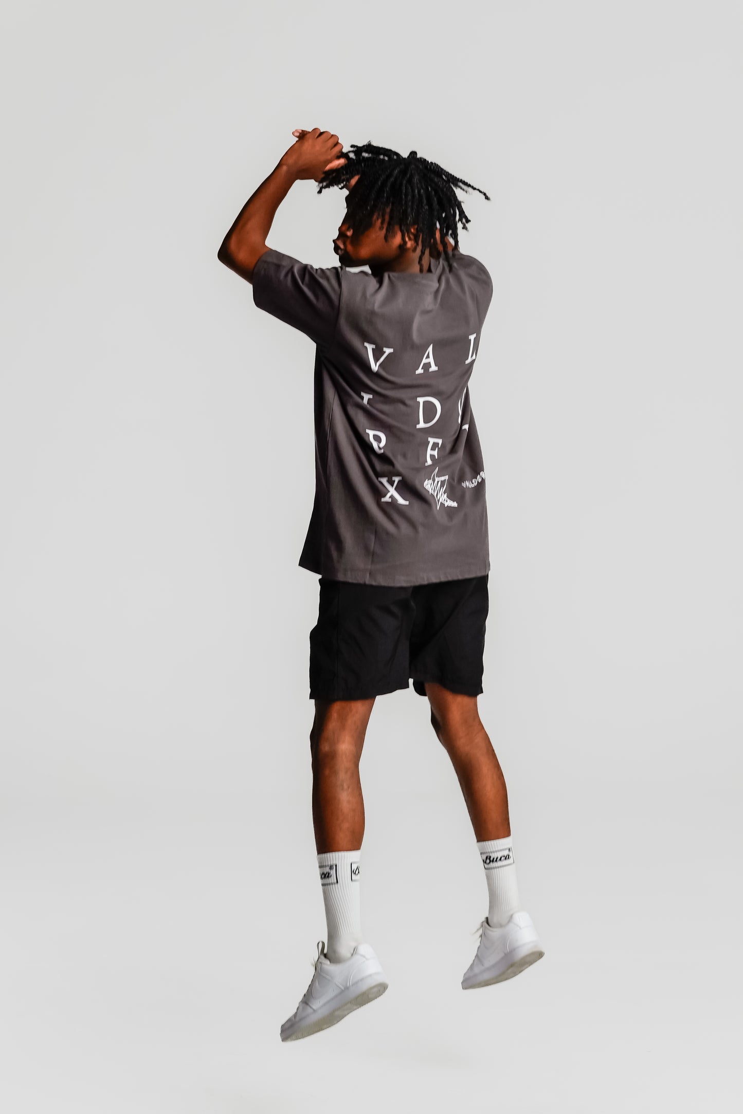 THREE SETTER TEE SHADOW GREY - FRONT OF