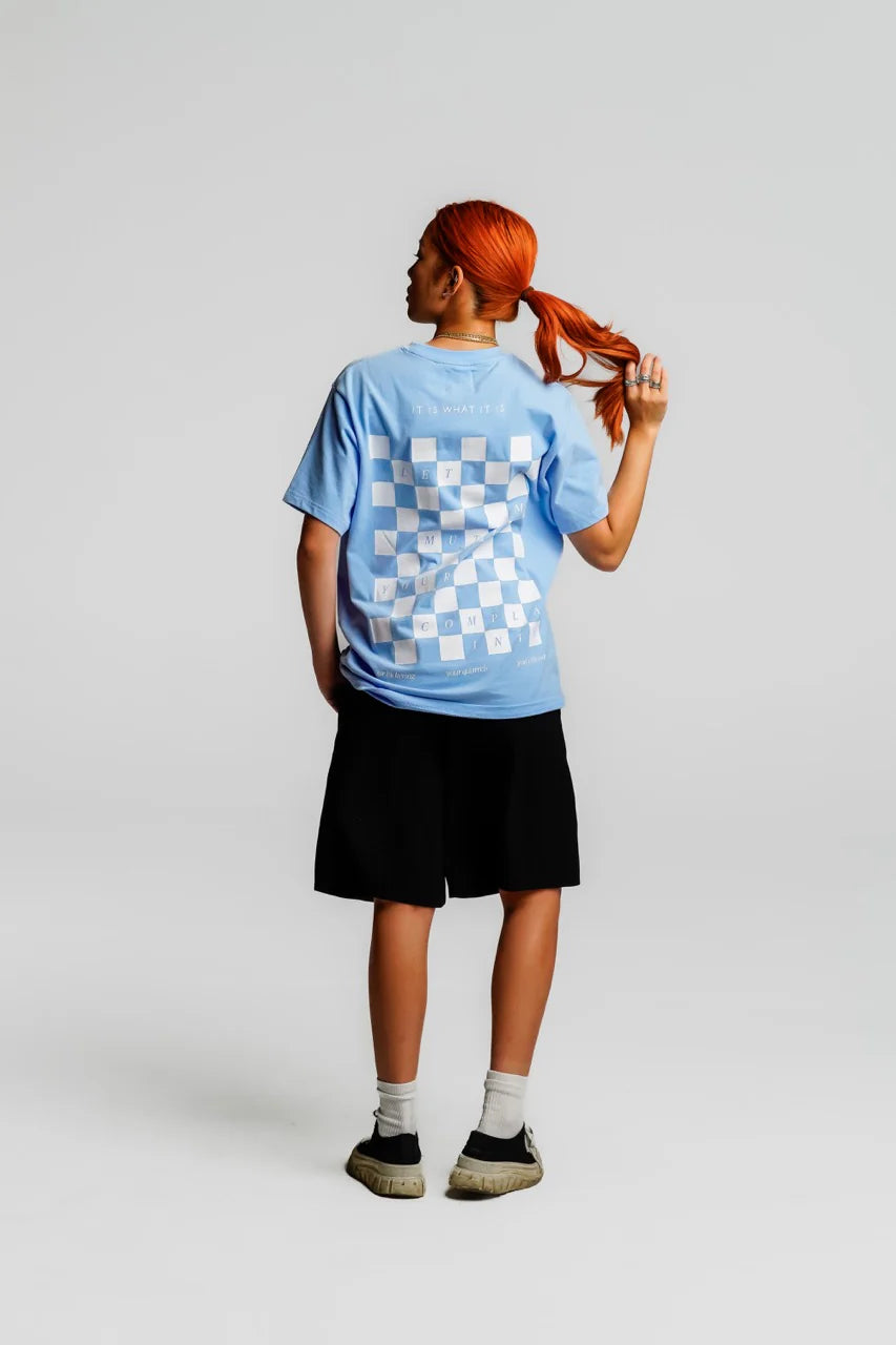 T-SHIRT LET ME MUTE YOUR COMPLAINTS BABY BLUE