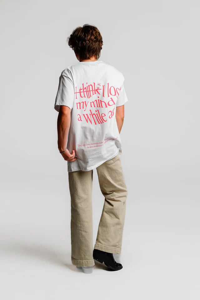 T-SHIRT MENTALLY GONE WHITE