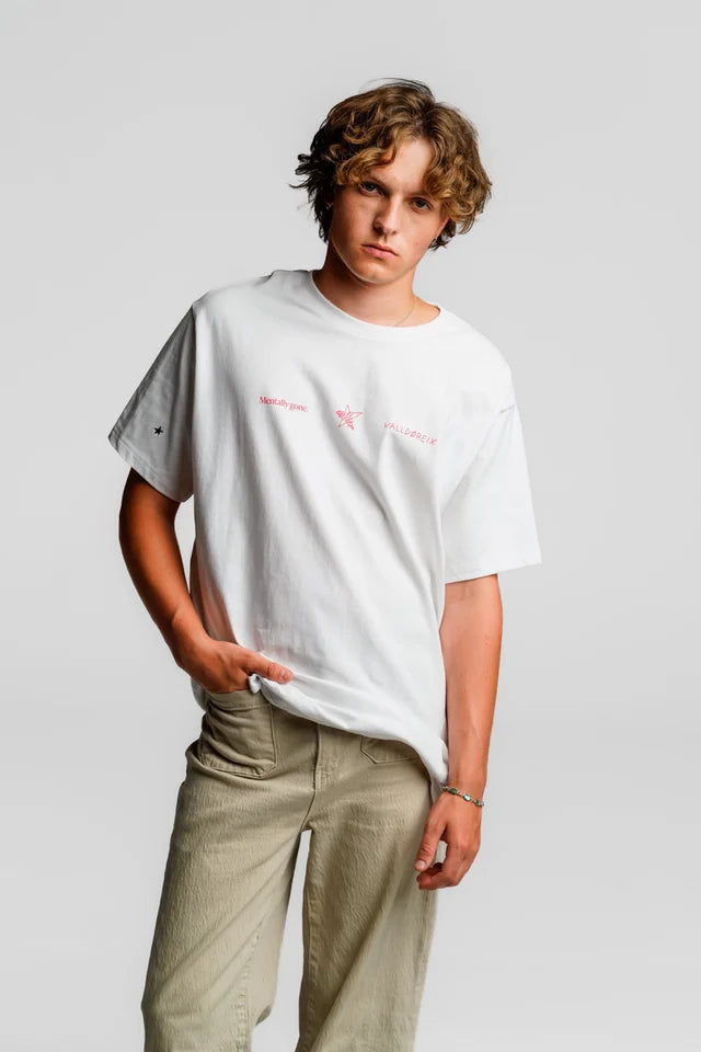 T-SHIRT MENTALLY GONE WHITE