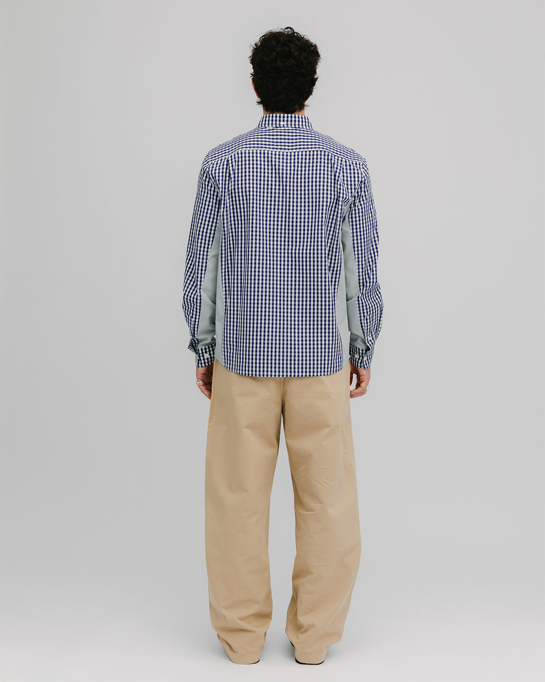 PLEAT CREAM CHINO - FRONT OF.