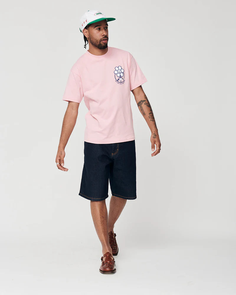 YOUNG DAISY T-SHIRT PINK - FRONT OF
