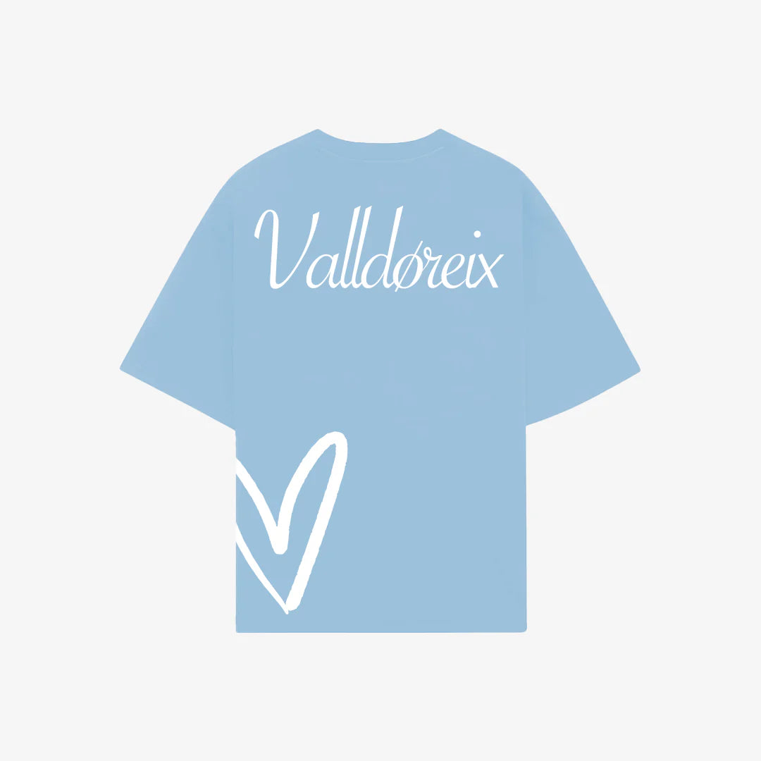 LOVE FIFTEEN T-SHIRT BABY BLUE - FRONT OF