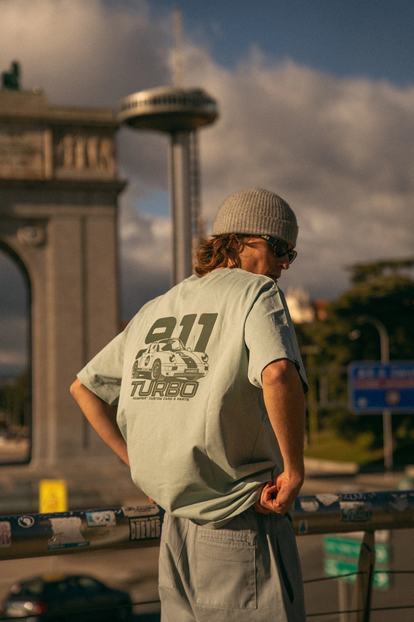 911 TURBO T-SHIRT MINT - FRONT OF