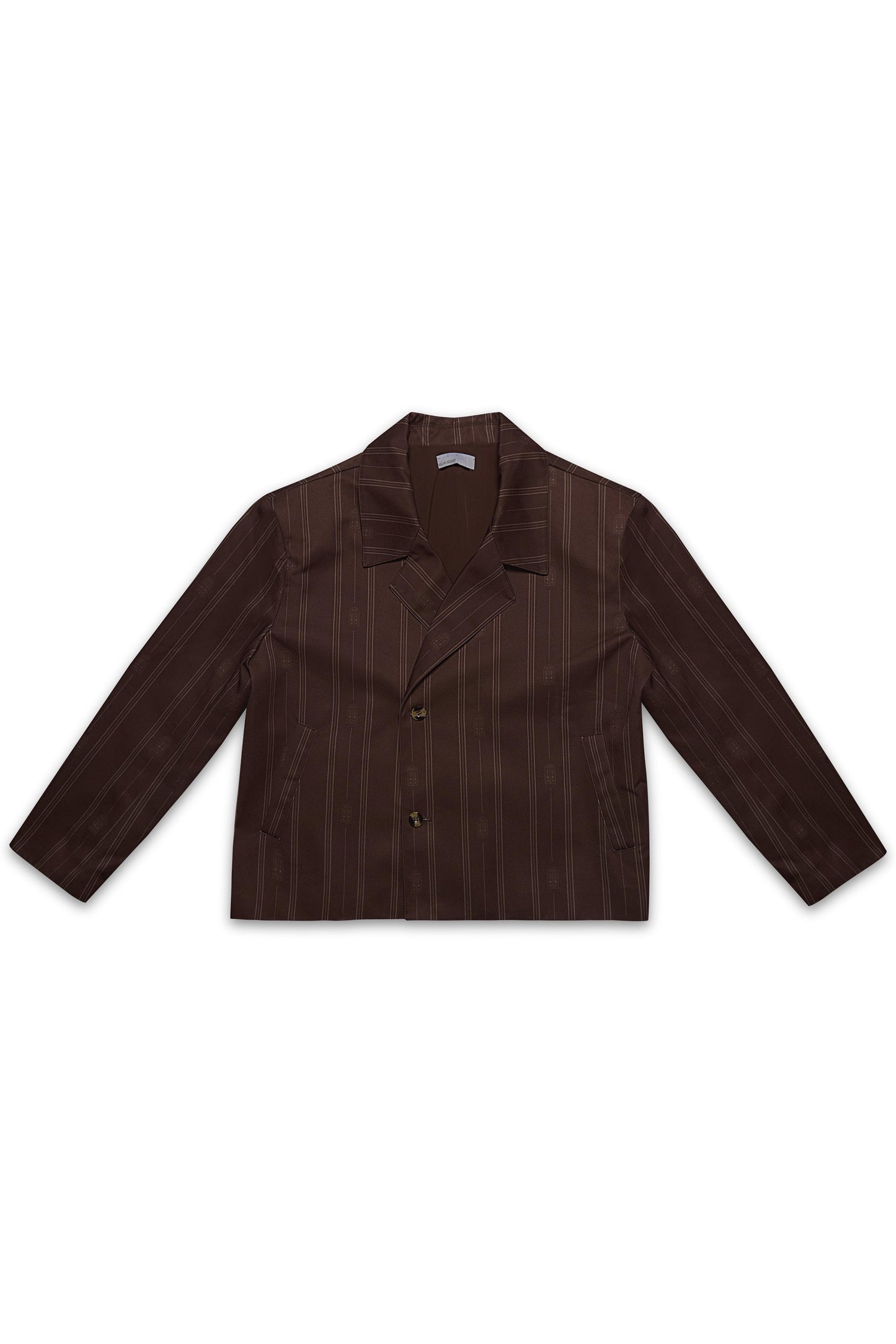 BROWN BLAZER SALON MIXTE - FRONT OF