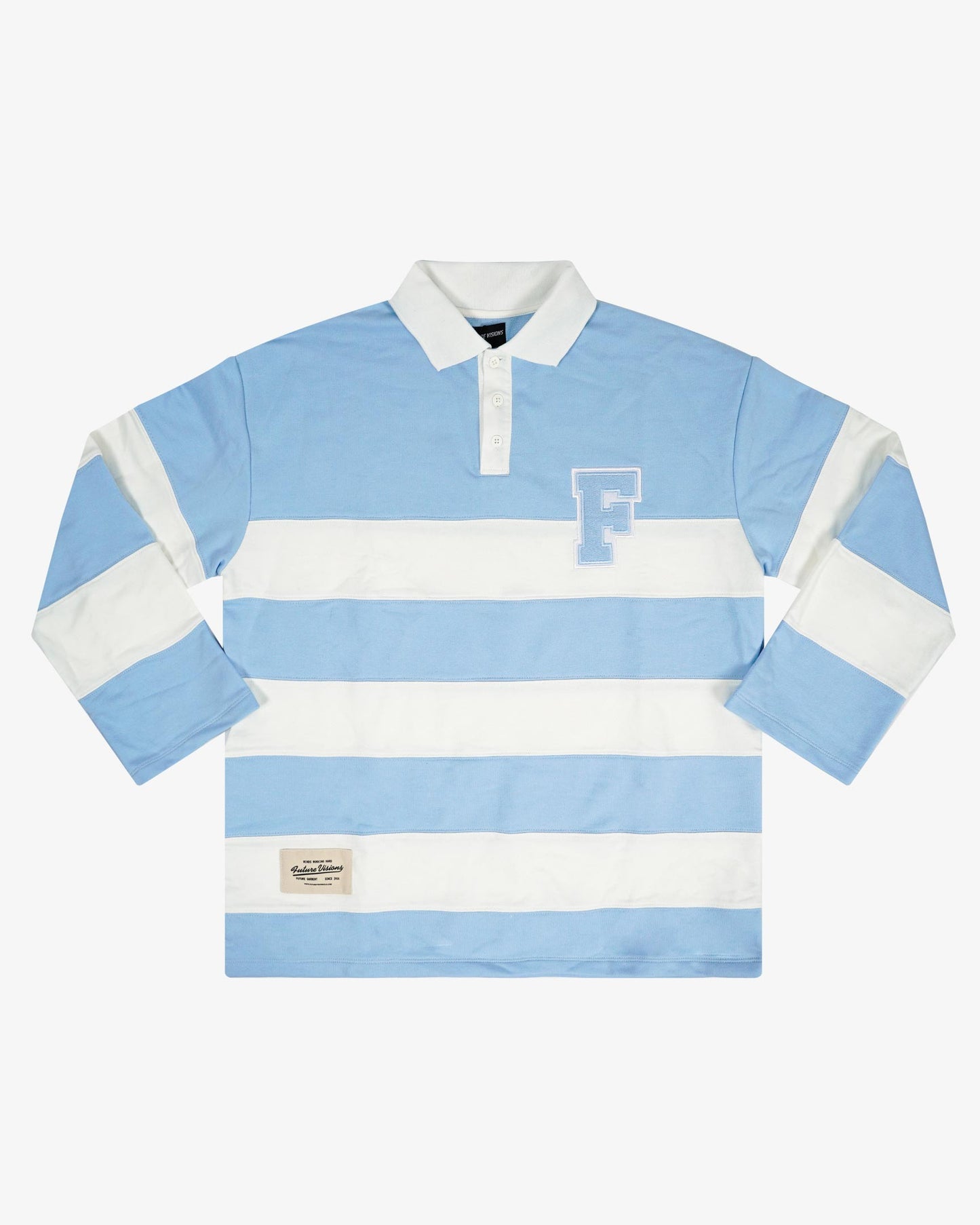 T-SHIRT RUGBY LONGSLEEVE BABY BLUE