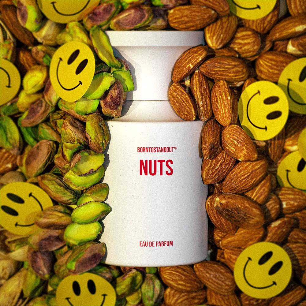 NUTS 50ML EAU DE PARFUM BORNTOSTANDOUT - FRONT OF