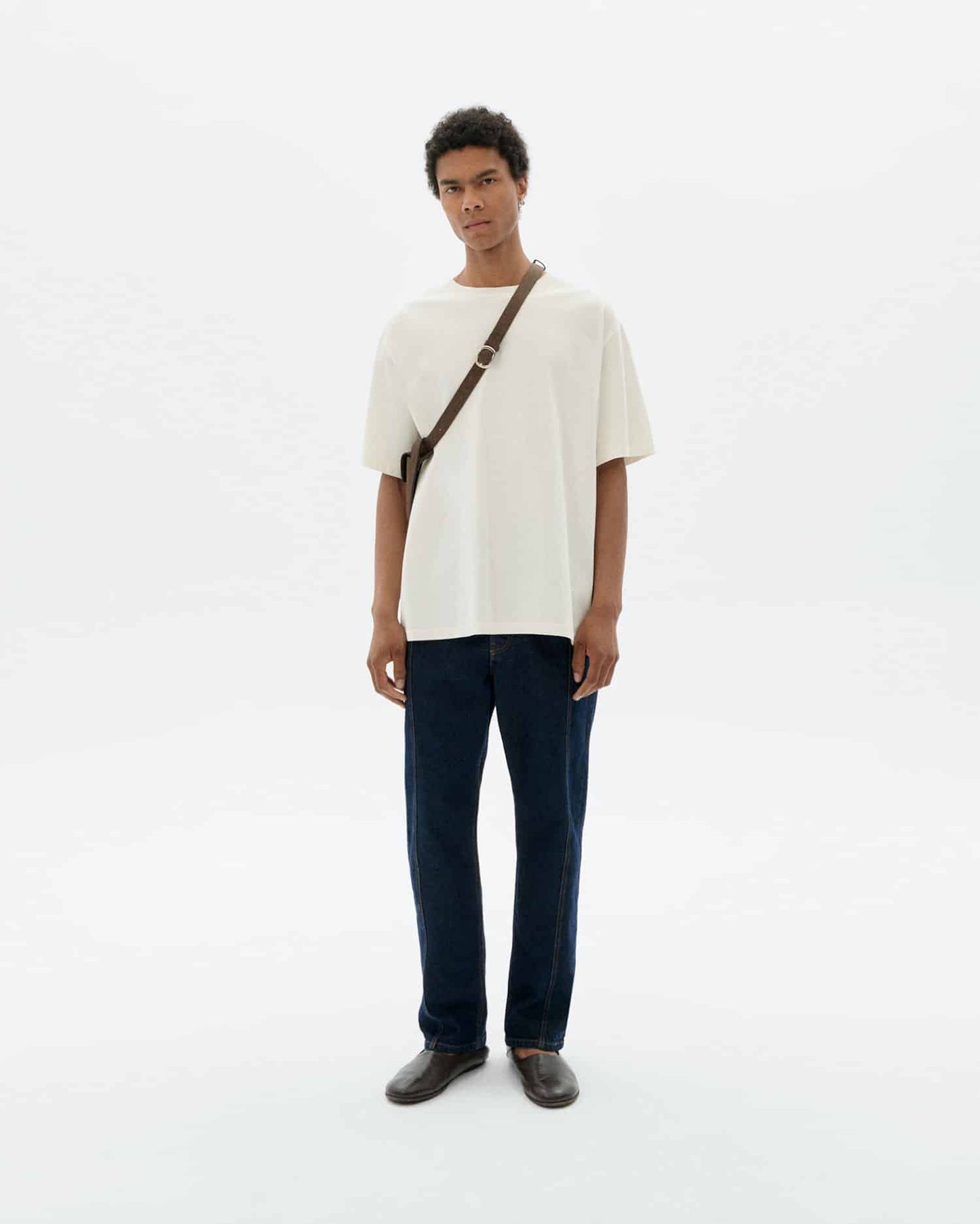 T-SHIRT LOOSE BLANCA ERIC - FRONT OF
