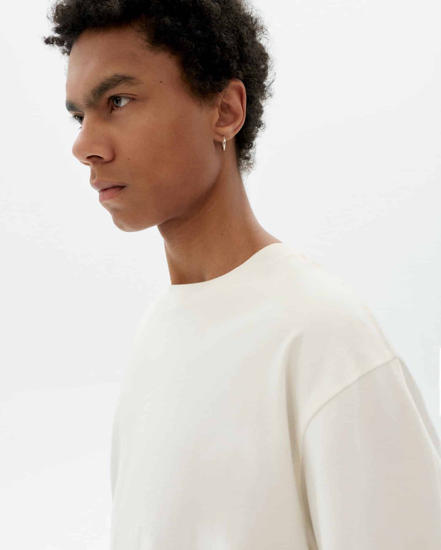 T-SHIRT LOOSE BLANCA ERIC - FRONT OF