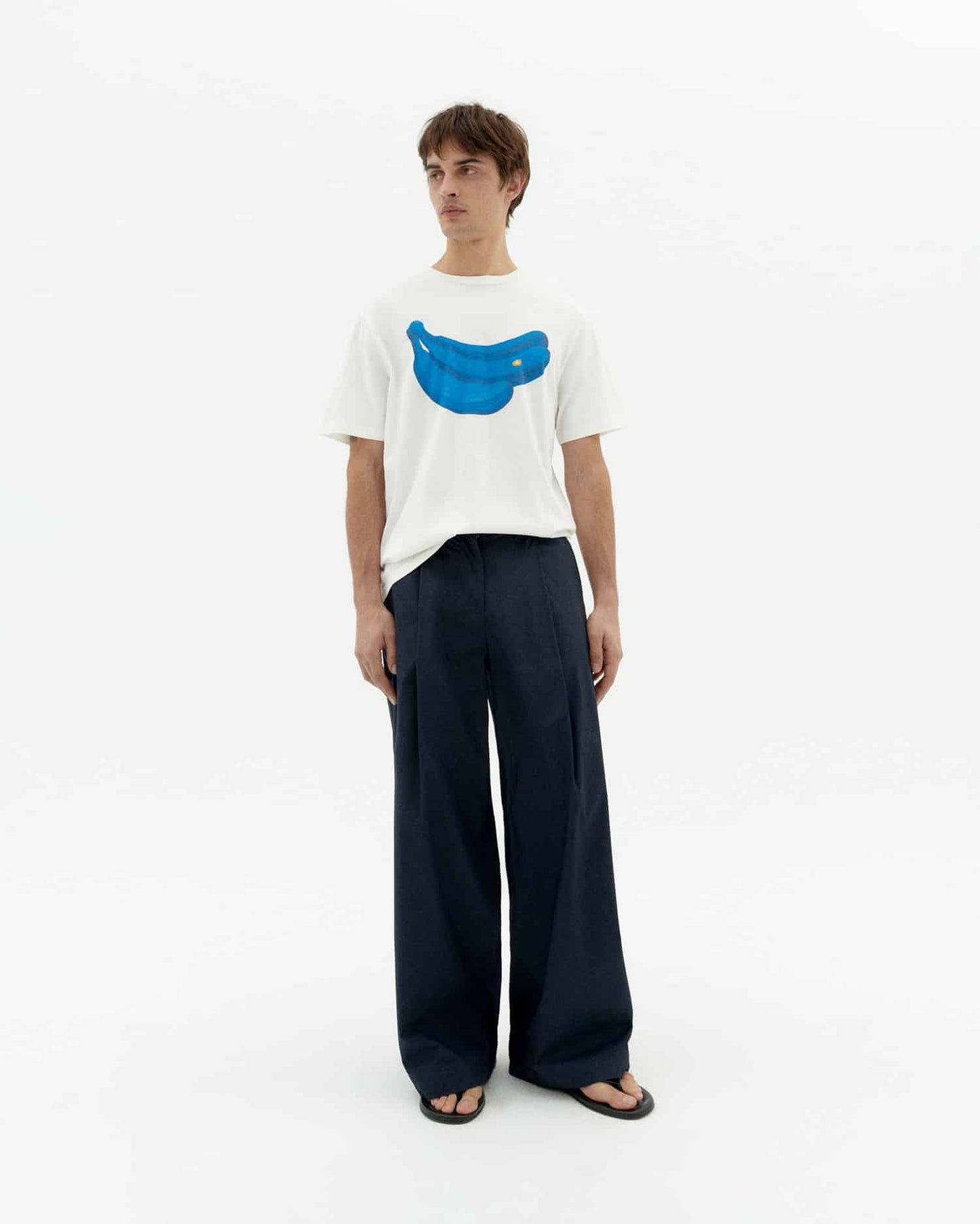 BANANAS ZACH WHITE T-SHIRT - FRONT OF.