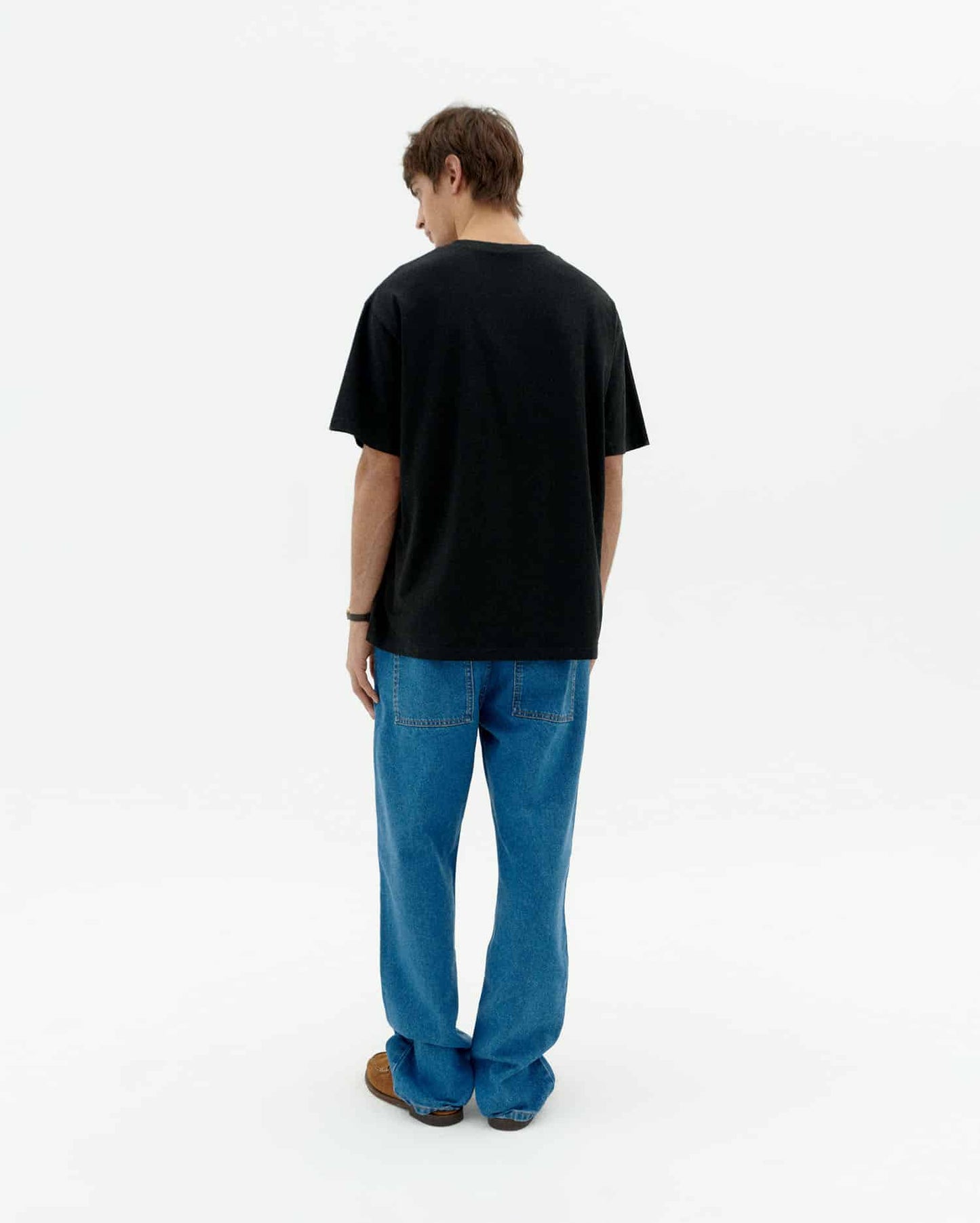 SOL TYPE BLACK AARON T-SHIRT - FRONT OF.