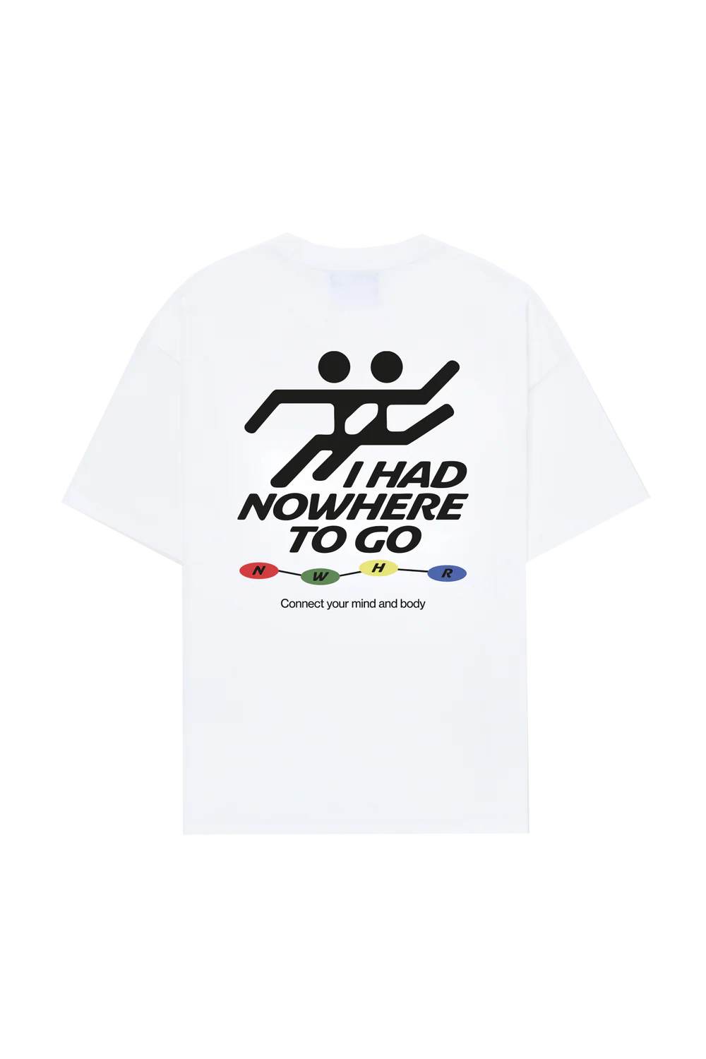 CAMISETA NOWHERE TO GO WHITE - FRONT OF