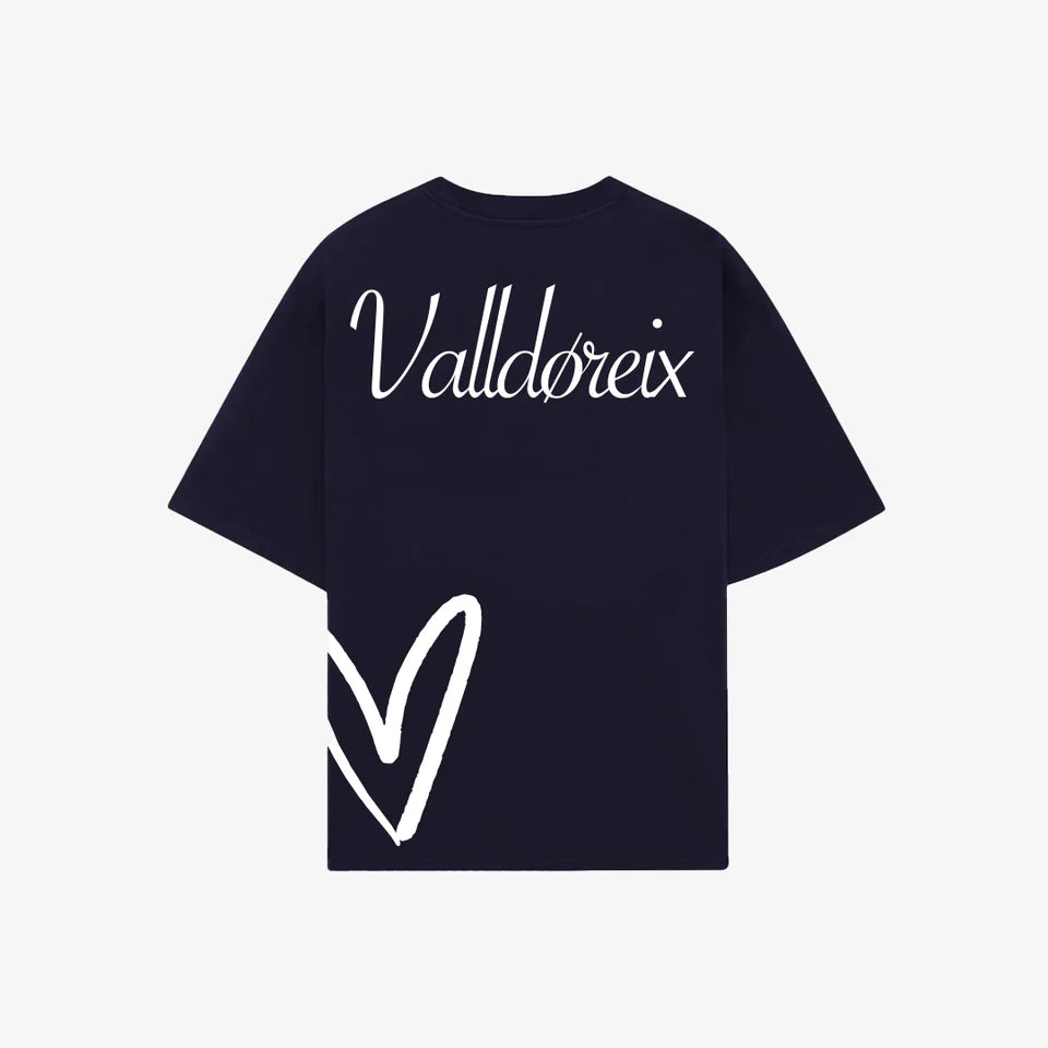 LOVE-FIFTEEN TSHIRT ICONIC NAVY - FRONT OF