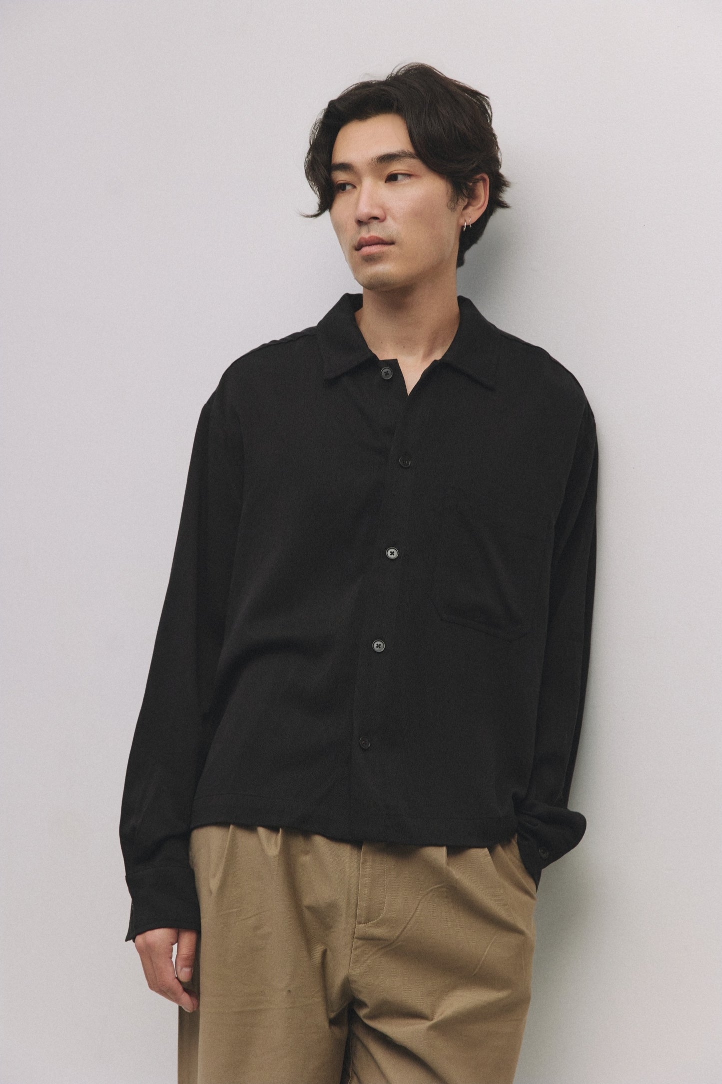 CAMISA THE MATHIEU BLACK - FRONT OF