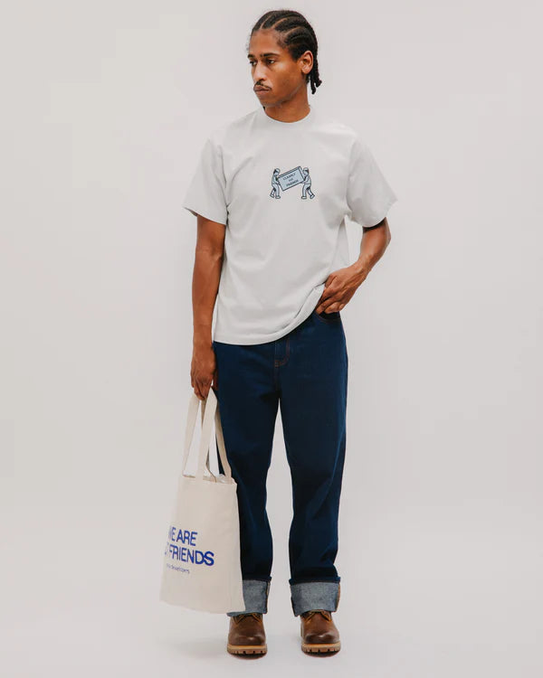 T-SHIRT CLEARLY NOT FRIENDS GREY