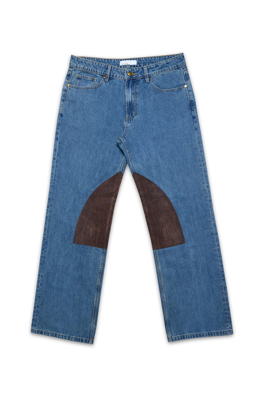 STRAIGHT BLUE JEAN SALON MIXTE - FRONT OF