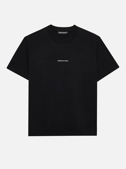 APPLE T-SHIRT BLACK - FRONT OF