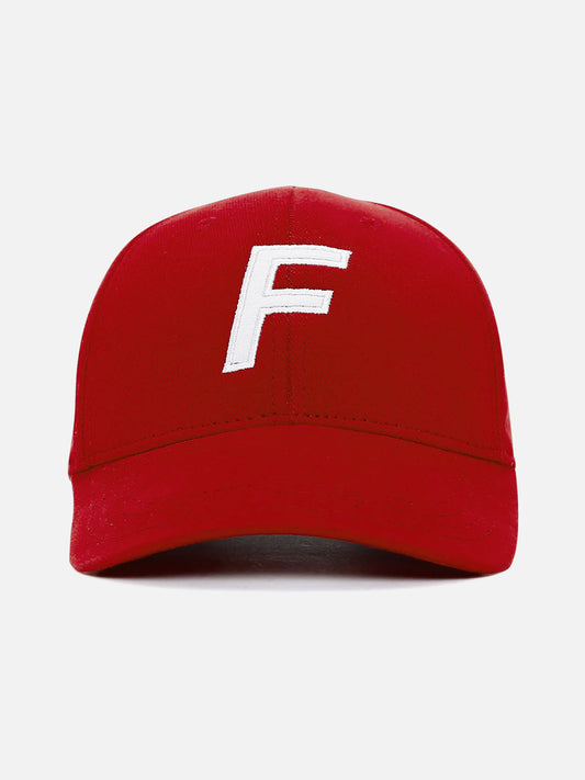 F LOGO CAP RED - FRONT OF
