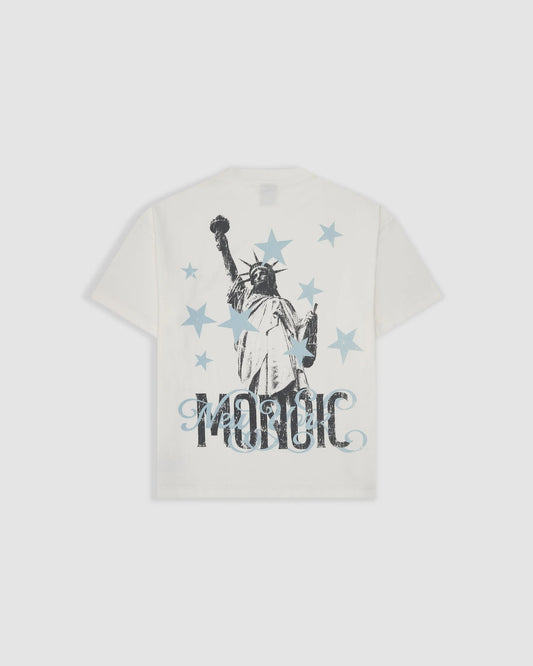 FREEDOM T-SHIRT BONE WHITE - FRONT OF