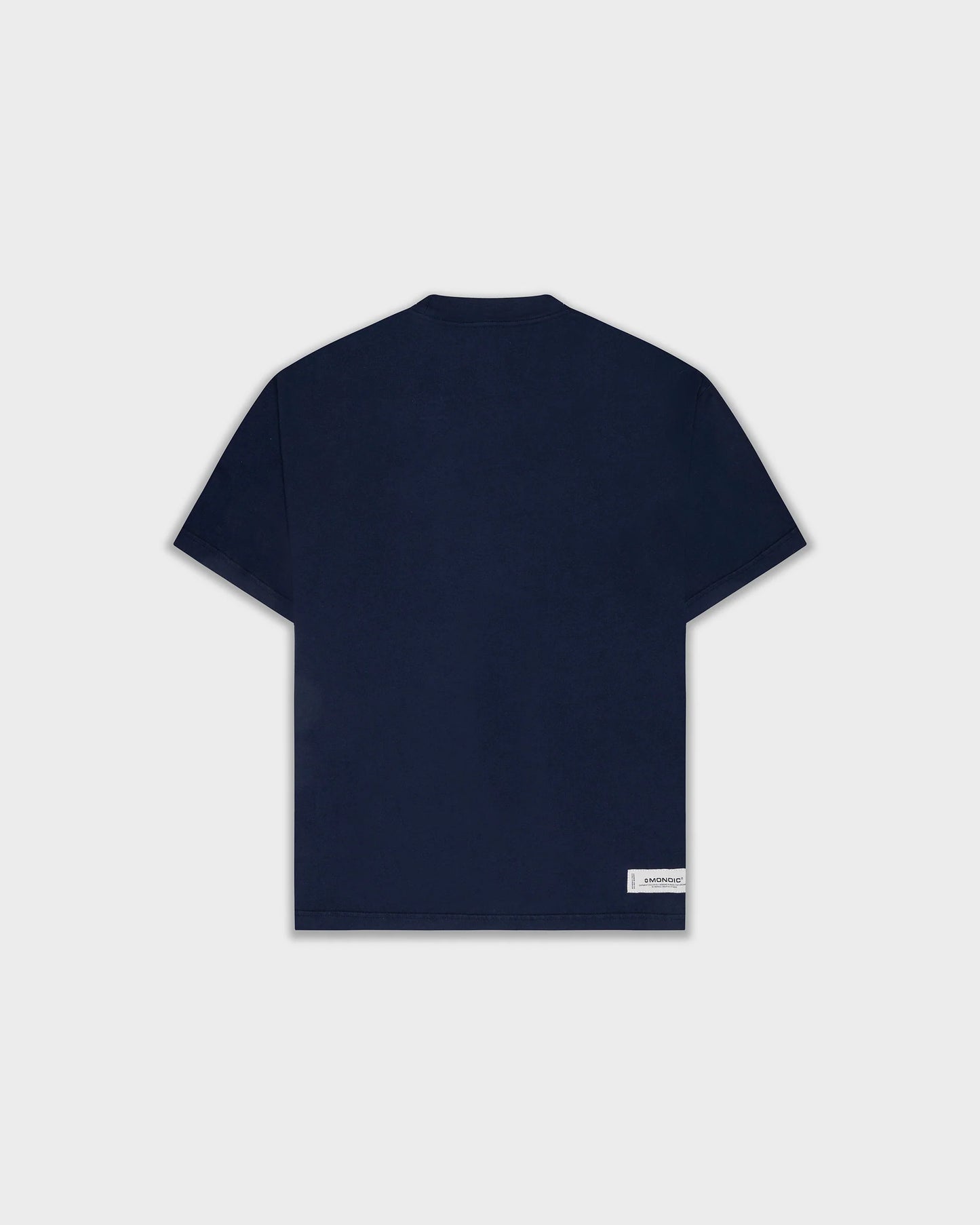 BASIC OVERSIZED T-SHIRT NAVY BLUE - FRONT OF