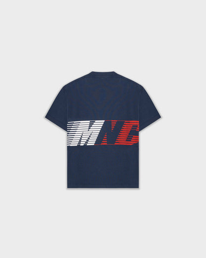 PACE MONOIC T-SHIRT NAVY BLUE - FRONT OF