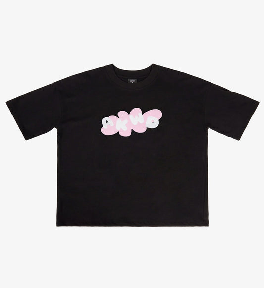 BUBBLE T-SHIRT BLACK - FRONT OF