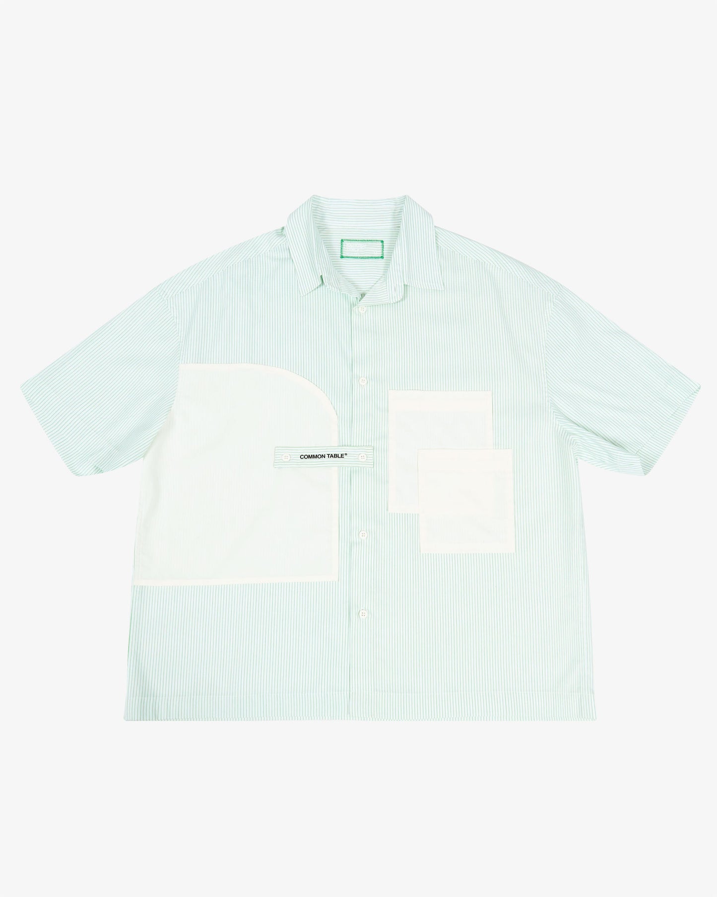 CAMISA DOUBLE POCKET GREEN - FRONT OF