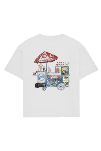 CAMISETA ICE CREAM CART WHITE - FRONT OF