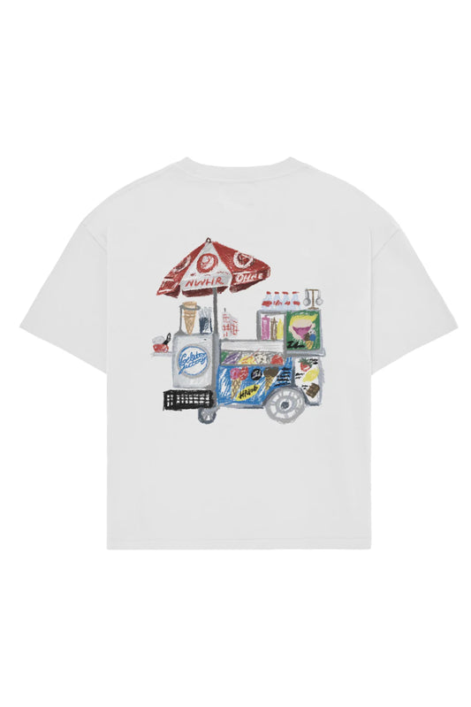 CAMISETA ICE CREAM CART WHITE - FRONT OF