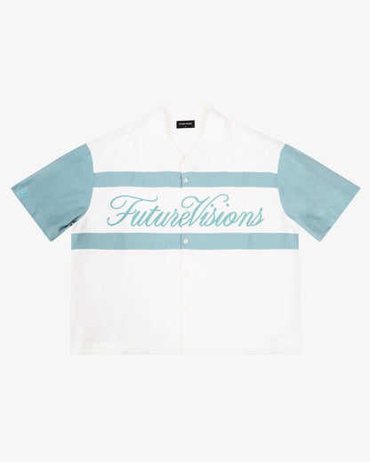 BUTTON DOWN SHIRT GREEN - FRONT OF