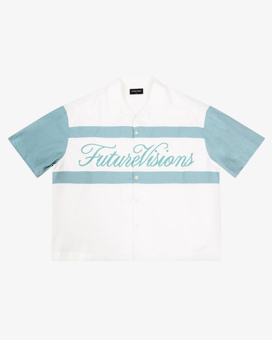 BUTTON DOWN SHIRT GREEN - FRONT OF