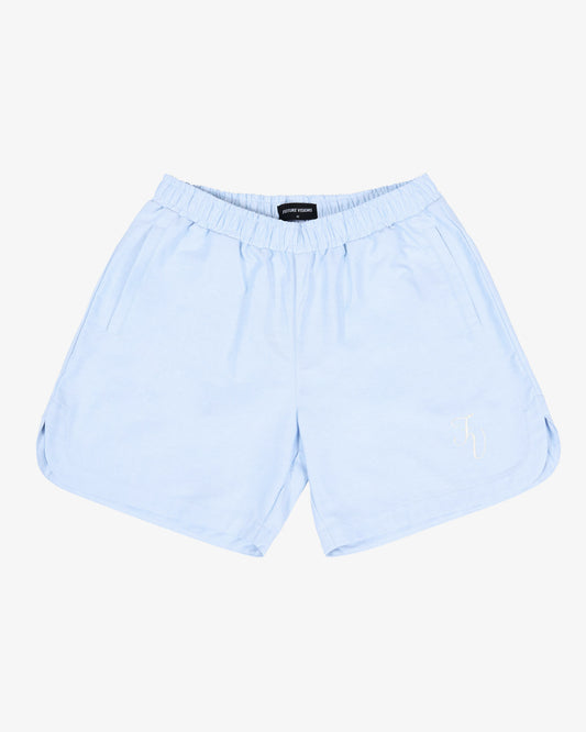 PULL ON SHORT BLUE - FRONT OF